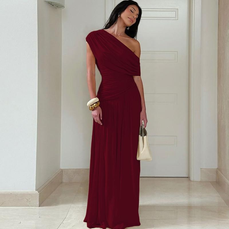 MANO™ - Robe Longue de Soirée Moulante à Une Épaule Élégante