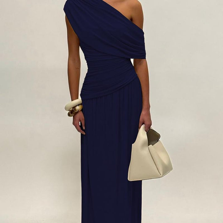 MANO™ - Robe Longue de Soirée Moulante à Une Épaule Élégante