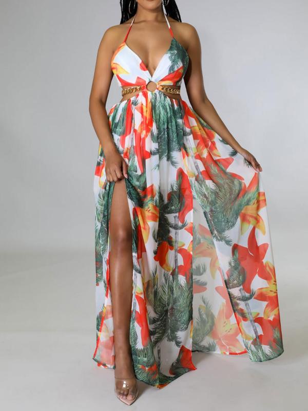 Robe longue VANINA™ motif floral éclatant