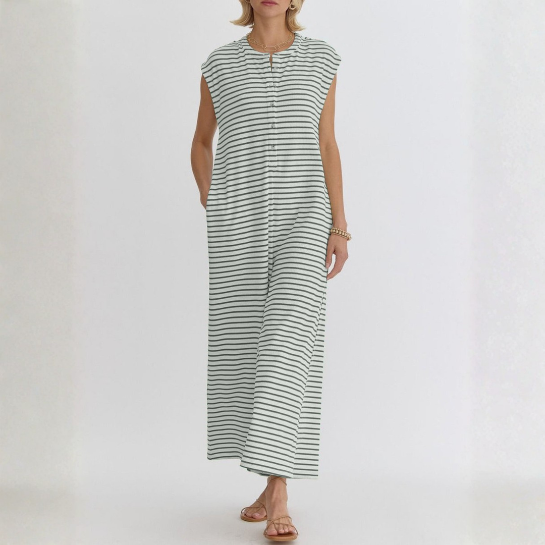 KETURAH™ Striped Wide Leg Jumpsuit