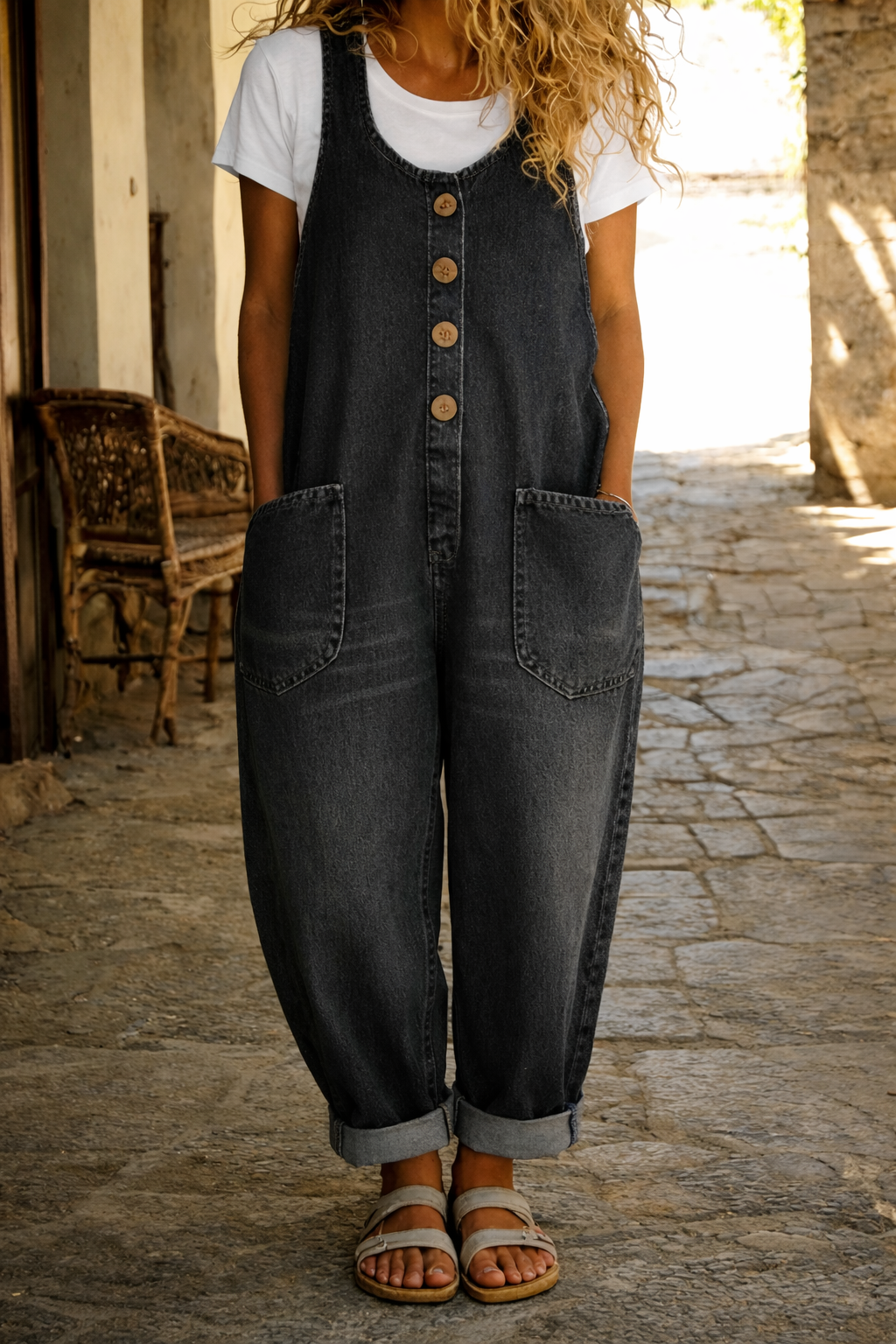 Clara | Vintage Denim Jumpsuit