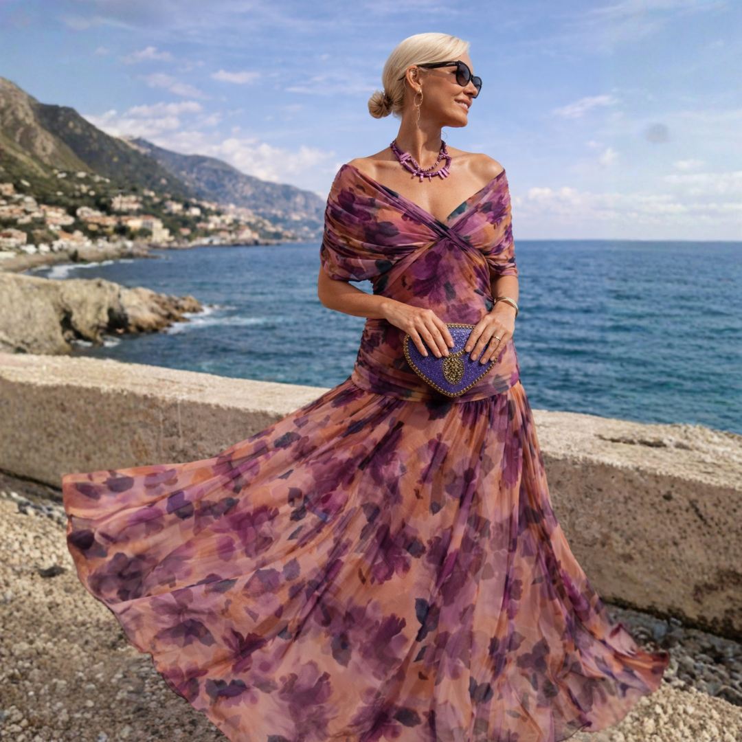 Marilyn | Elegant V-Neck Maxi Dress
