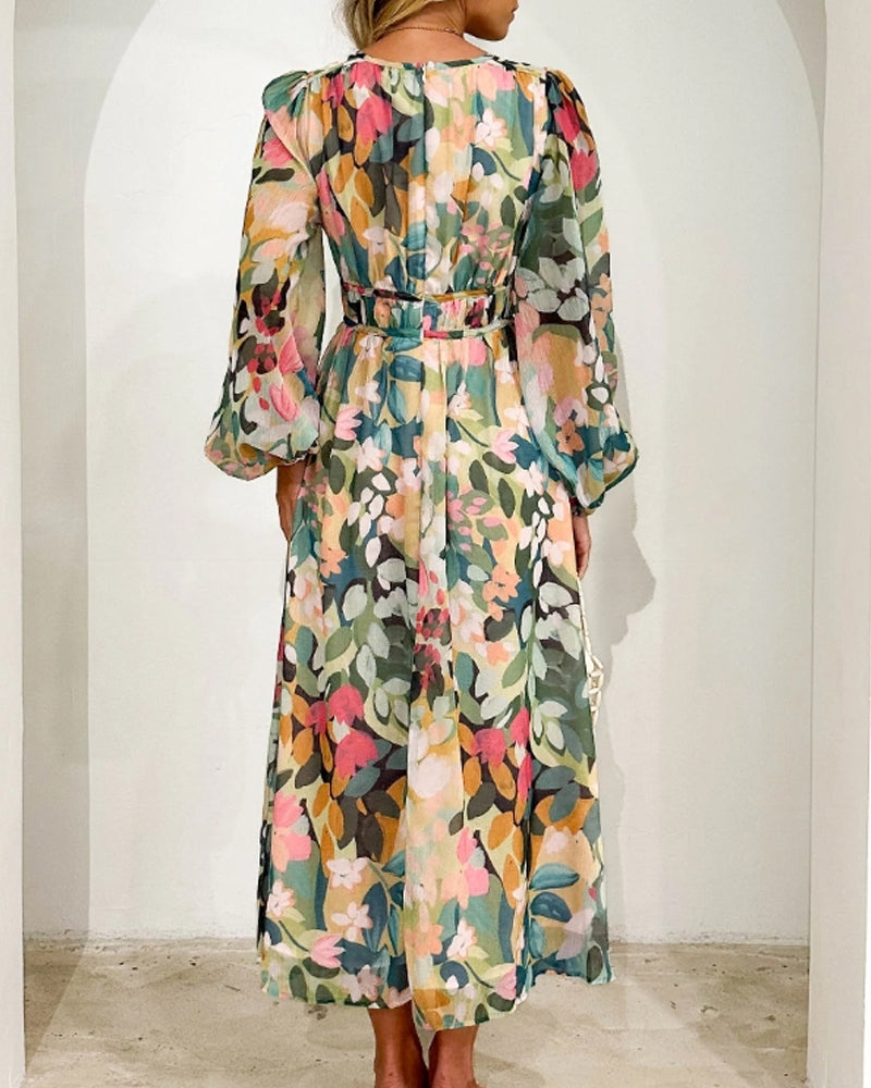 Celine | Floral Pattern Women's Dress
