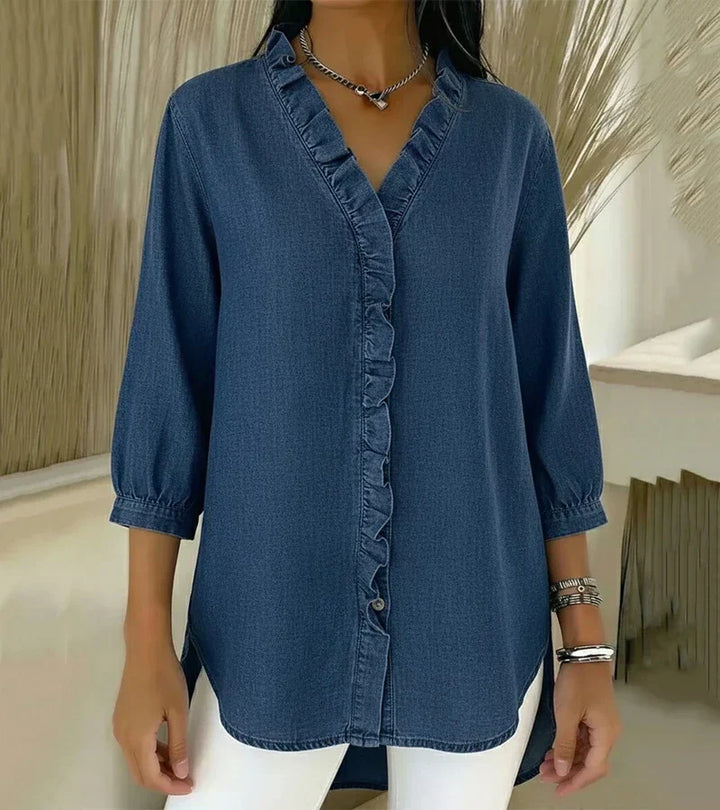 Shirly | Blouse en jean élégante