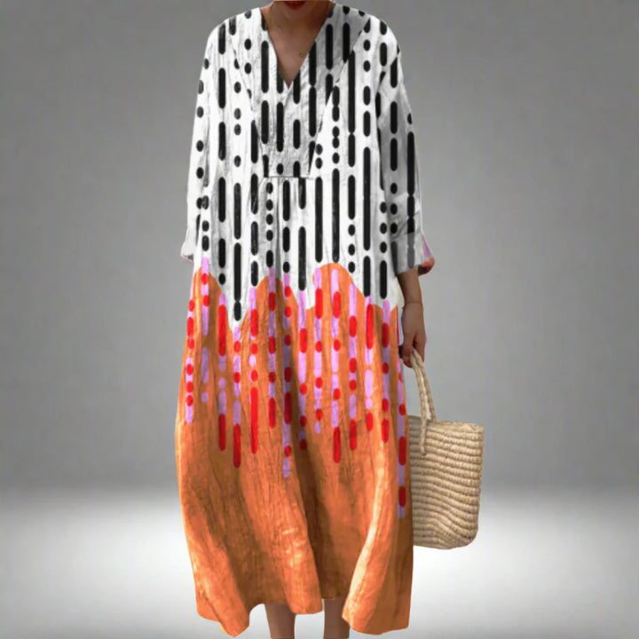 Lia | Elegant Geometric Dress