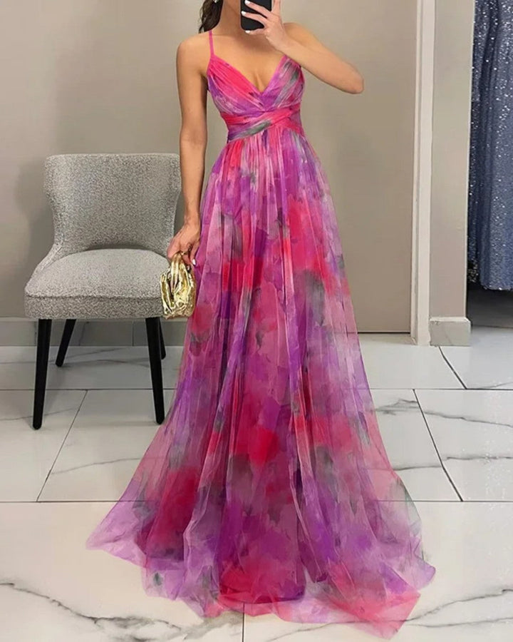 Giselle | Captivating Floral Print Maxi Dress