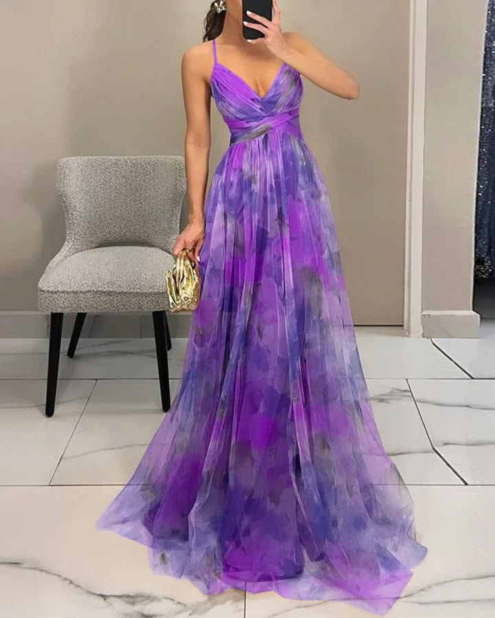 Giselle | Captivating Floral Print Maxi Dress