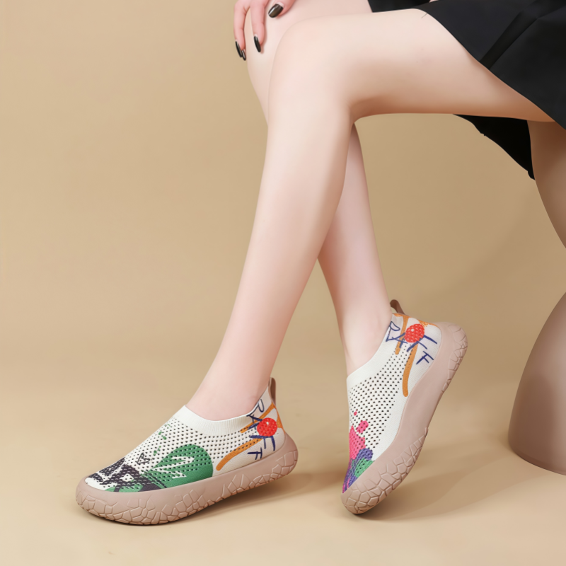 Joanne | Floral Comfort Slip-On Shoes