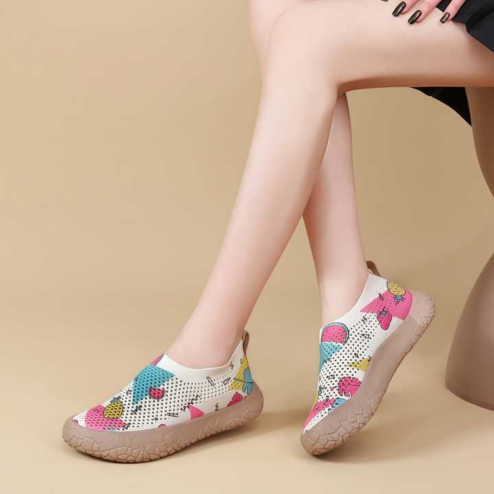 Joanne | Floral Comfort Slip-On Shoes