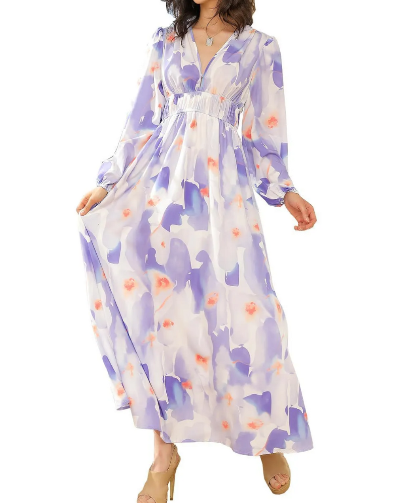 Celine | Floral Pattern Women's Dress