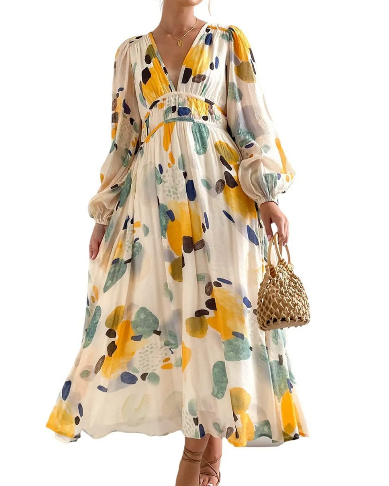 Celine | Floral Pattern Women's Dress