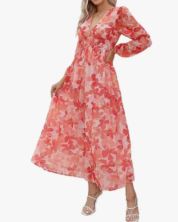 Celine | Floral Pattern Women's Dress