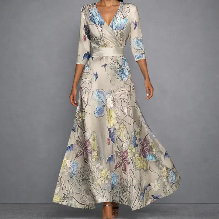 Carol | Elegant Floral Maxi Dress