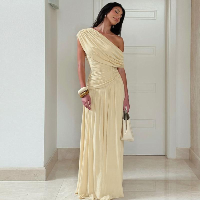 MANO™ - Robe Longue de Soirée Moulante à Une Épaule Élégante