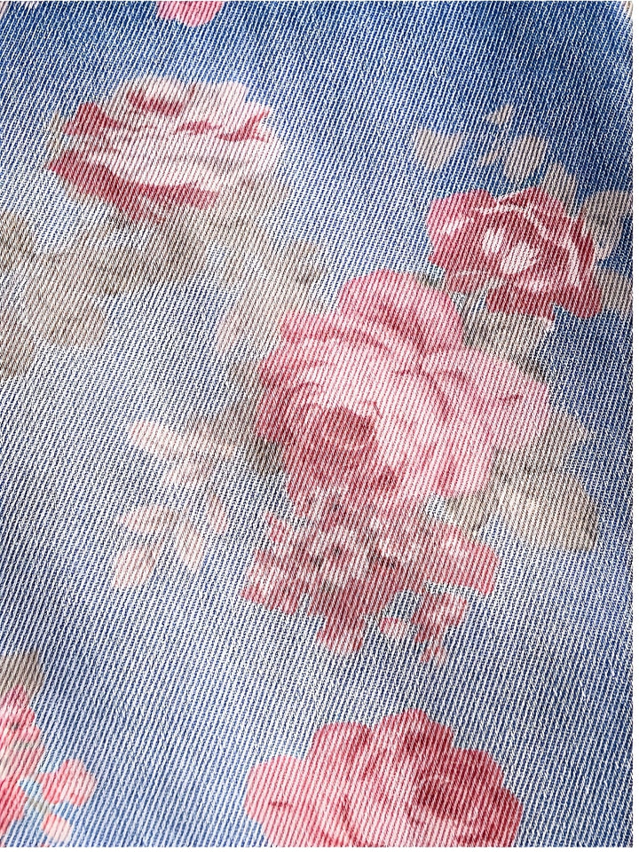 Rosalie | Floral Denim Overalls