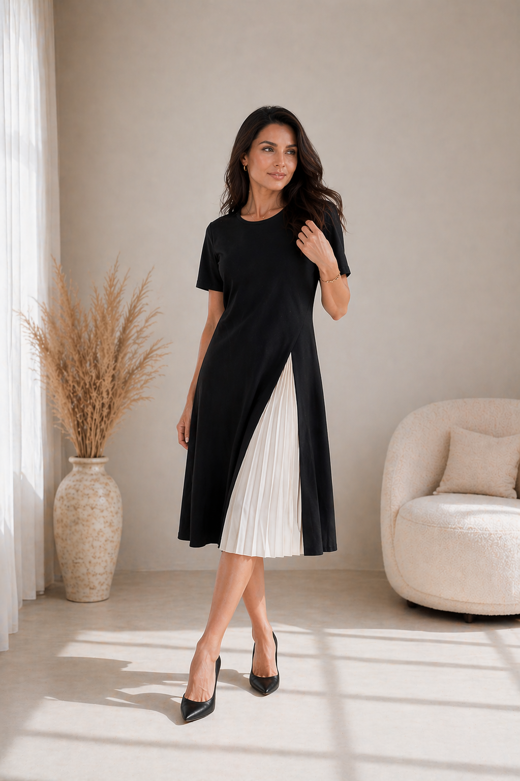 MONIKA | Elegant Midi Dress