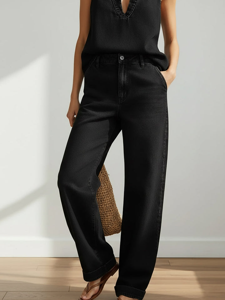 Ava | Denim Two-Piece Set