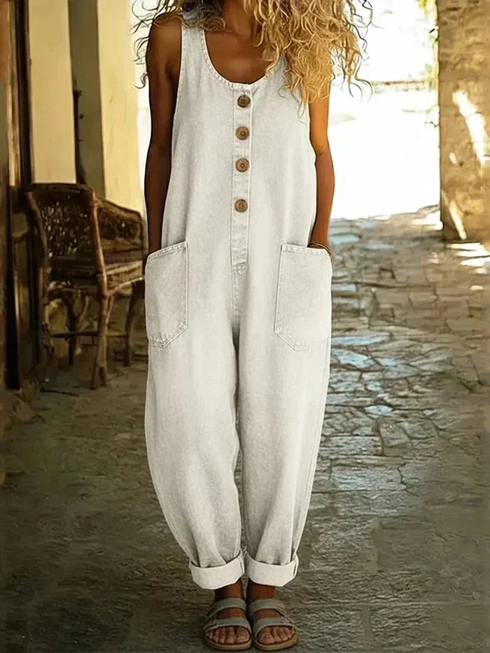 Clara | Vintage Denim Jumpsuit